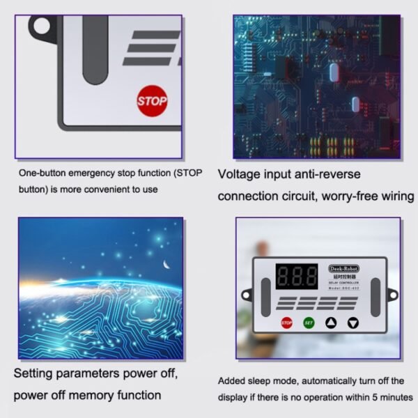 Deek-Robot DDC-432 Delay Relay Switch DC5V-30V Dual MOS Tube Digital Display Time Relay Controller - Image 7