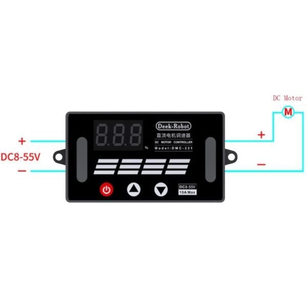 Deek-Robot DMC-331 PWM DC Motor Speed Controller Wide Voltage DC8-55V Speed Regulator - Image 5