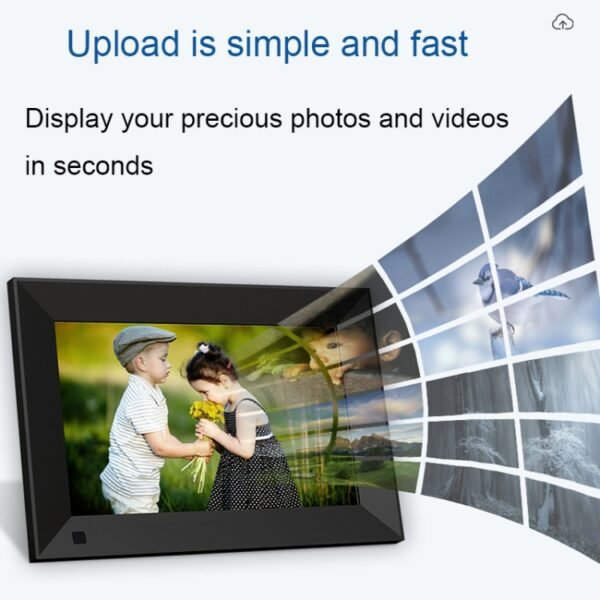JT101F-C01 10.1-Inch Smart Touch Electronic Photo Frame With Human Sensor Function, US Plug - Image 5