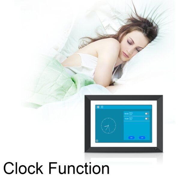 JT101F-C01 10.1-Inch Smart Touch Electronic Photo Frame With Human Sensor Function, US Plug - Image 9