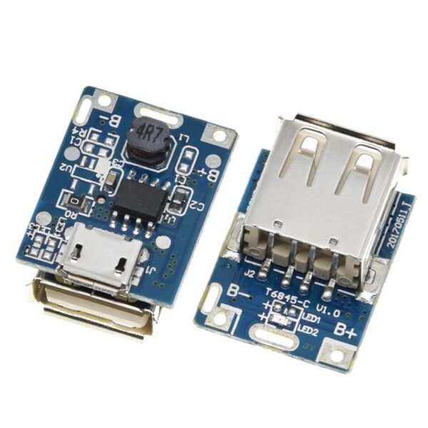 5V Boost Converter Step-Up Power Module Lithium Battery Charging Protection Board LED Display For DIY Charger 134N3P, Micro USB, Type-C - Image 2