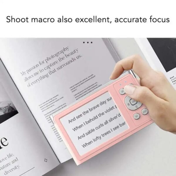 50 MP HD Camera 4K Video Retro Vlog Self-Shooting Camera, Black, Pink, White - Image 9