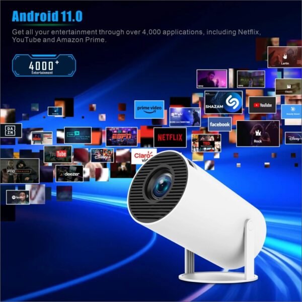HY300 PRO Smart Projector Android 11.0 System 120 Lumen Portable Projector, EU Plug, US Plug, UK Plug, AU Plug - Image 4