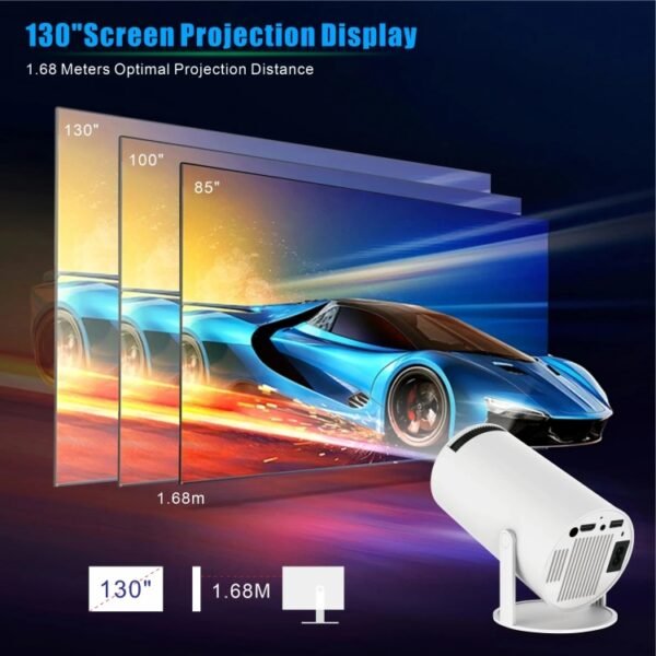 HY300 PRO Smart Projector Android 11.0 System 120 Lumen Portable Projector, EU Plug, US Plug, UK Plug, AU Plug - Image 5
