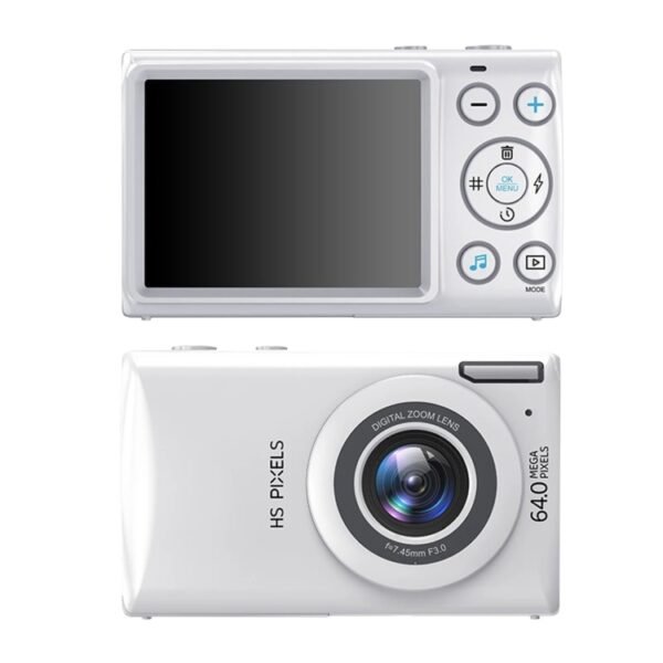 2.8-Inch Display Digital Camera 64MP 4K HD Camcorder With 18x Digital Zoom, White, Pink, Black - Image 8