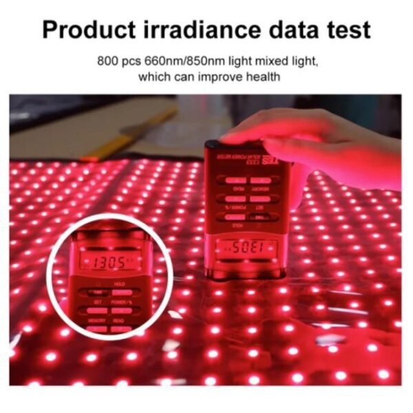 360 LED Beads Red Light Physical Therapy Waist Pad Infrared Fitness...