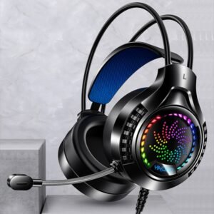 YINDIAO Q7 Colorful Light Computer Wired Headset USB Gaming Headset...