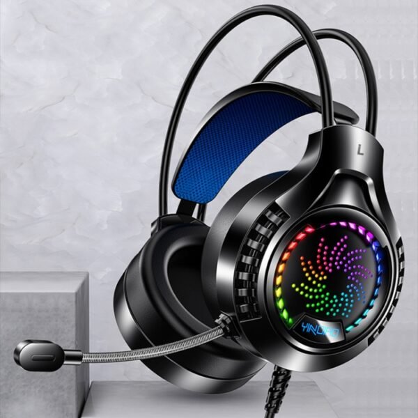 YINDIAO Q7 Colorful Light Computer Wired Headset USB Gaming Headset...