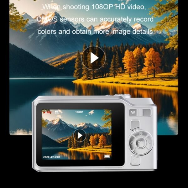 1080P HD Student Retro Digital Card Camera, White, Black, White+32G, Black+32G - Image 5