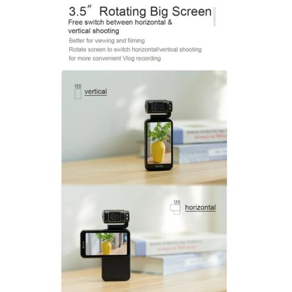 Ordro 3.5-Inch Large Screen 5K Video Recording Pocket Camera - Image 4