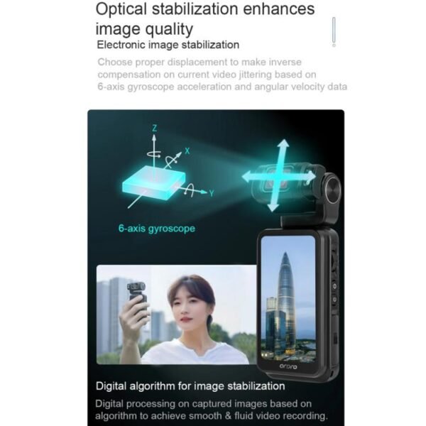 Ordro 3.5-Inch Large Screen 5K Video Recording Pocket Camera - Image 8