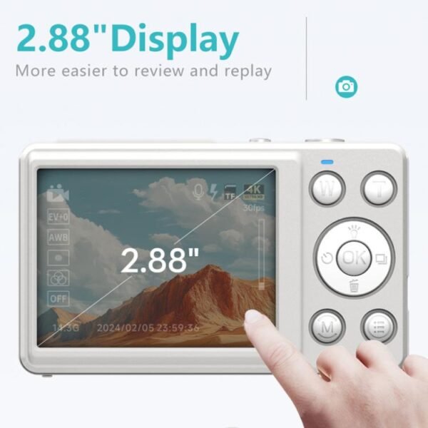 Anytek S7 4K HD Digital Camera Self-Timer Travel Camera Student Kids Card Camera - Image 12