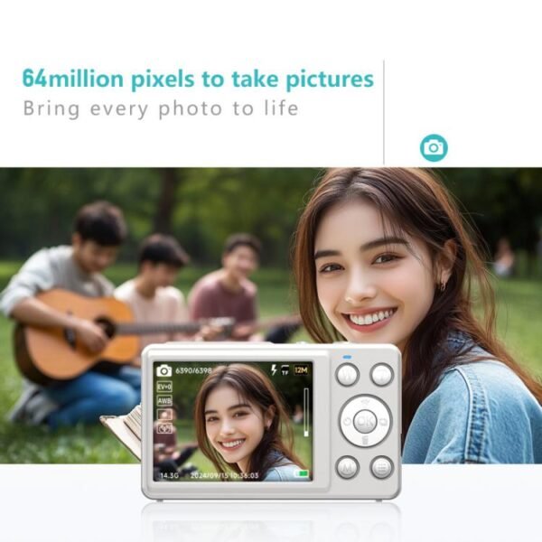 Anytek S7 4K HD Digital Camera Self-Timer Travel Camera Student Kids Card Camera - Image 4