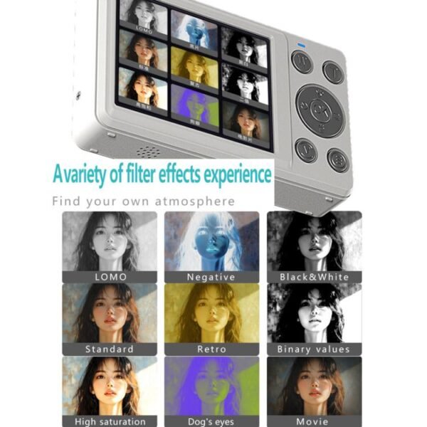 Anytek S7 4K HD Digital Camera Self-Timer Travel Camera Student Kids Card Camera - Image 5