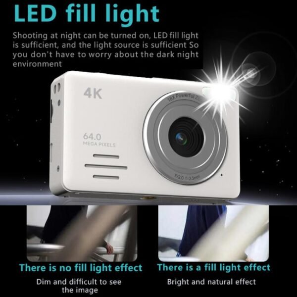 Anytek S7 4K HD Digital Camera Self-Timer Travel Camera Student Kids Card Camera - Image 10