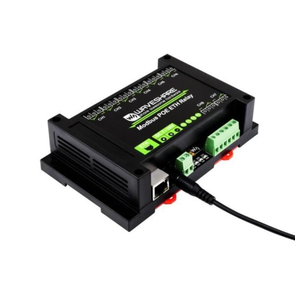 Waveshare 24964 Industrial 8-ch Ethernet Relay Module, PoE Port Communication, 24964 - Image 4