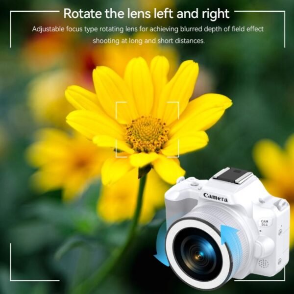 48 Million Pixel 2K Ultra HD Mini Digital Portable Camera, Black, White, White+Fill Light, Black+Fill Light - Image 13
