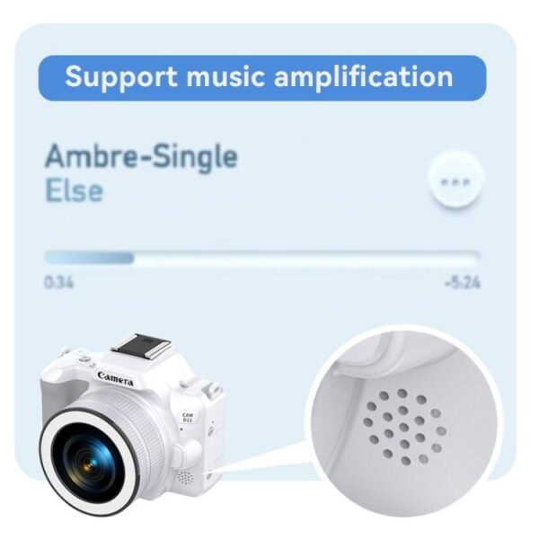 48 Million Pixel 2K Ultra HD Mini Digital Portable Camera, Black, White, White+Fill Light, Black+Fill Light - Image 6