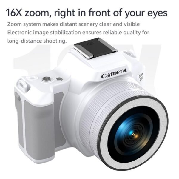 48 Million Pixel 2K Ultra HD Mini Digital Portable Camera, Black, White, White+Fill Light, Black+Fill Light - Image 10