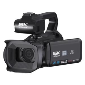 64MP 6K 18X Digital Zoom Ultra HD Video Camera With 4-Inch Touch Screen Camcorder, 6K 16G, 6K 32G, 6K 64G