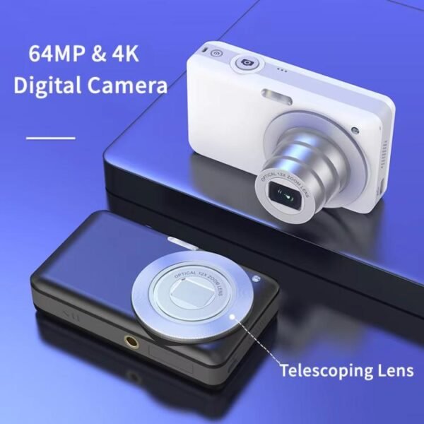 4K HD 6X Optical Zoom Digital Camera 3 Inch IPS Screen Video Vlogging Camcorde 32G - Image 3