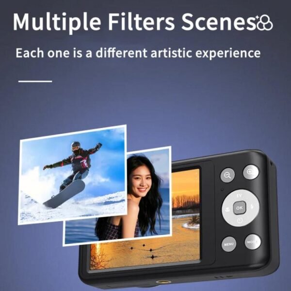 4K HD 6X Optical Zoom Digital Camera 3 Inch IPS Screen Video Vlogging Camcorde 32G - Image 7