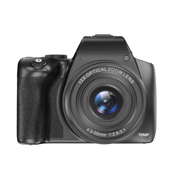 4K 72MP 12X Optical Zoom Student Digital Camera WiFi HD Video Camera With 3 Inch Flip Screen, W3 - Image 2