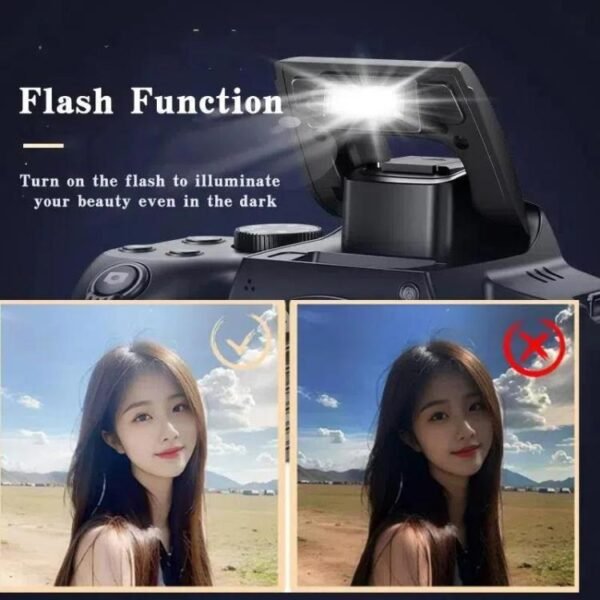 4K 72MP 12X Optical Zoom Student Digital Camera WiFi HD Video Camera With 3 Inch Flip Screen, W3 - Image 8