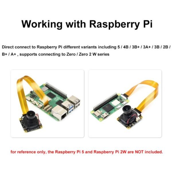 Waveshare For Raspberry Pi Series Boards IMX462 2MP Fixed-Focus IR-CUT Starlight Camera, 30450 - Image 9