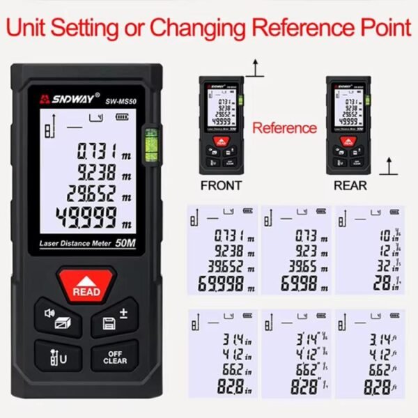 Laser Distance Measuring Instrument High Precision Laser Ruler... - Image 8
