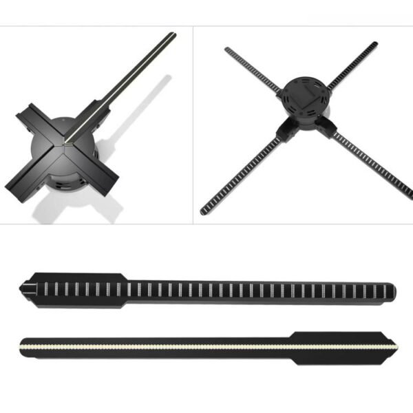 60cm 3D Holographic Fan with 1600x720 Resolution & 720 LEDs  WiFi/APP DIY Content Control, US Plug, EU Plug, UK Plug, AU Plug - Image 7