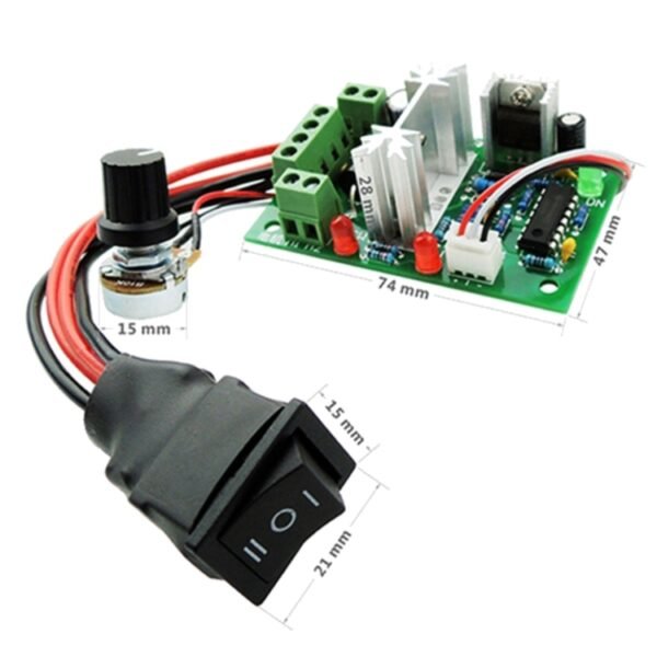 LDTR-WG0266 DC 6-30V 200W 16KHz PWM Motor Speed Controller Regulator Reversible Control Forward/Reverse Switch, LDTR-WG0266 DC 6-30V 200W 16KHz - Image 6