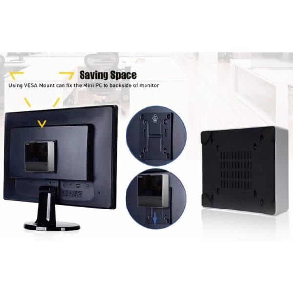 HYSTOU M3 Windows / Linux System Mini PC, Intel Core i7-10610U 4 Core 8 Threads up to 4.9GHz, Support M.2, 32GB RAM DDR4 + 1TB SSD - Image 7